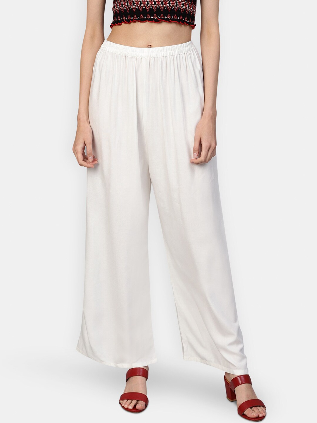 Jompers Women Off White Palazzos