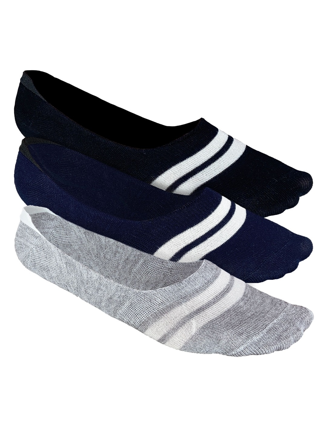 Heelium Men Striped Pack of 3 Odour Free Breathable Low Cut Bamboo No Show Socks, Navy blue
Heelium Men Striped Pack of 3 Odour Free Breathable Low Cut Bamboo No Show Socks, Navy blue