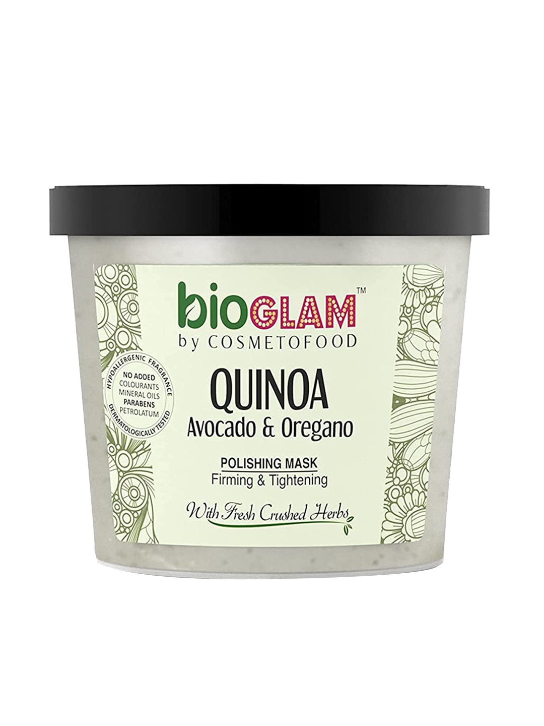COSMETOFOOD Bioglam Quinoa Avocado & Oregano Polishing Mask Firming & Tightening 100 ml, Multi
COSMETOFOOD Bioglam Quinoa Avocado & Oregano Polishing Mask Firming & Tightening 100 ml, Multi