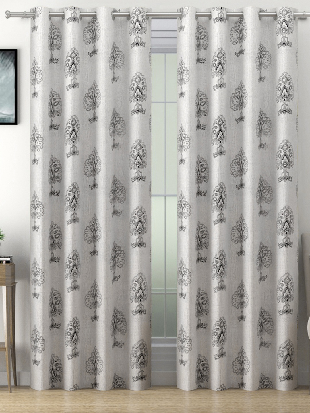 SWAYAM Cream-Coloured & Black Set of 2 Ethnic Motifs Room Darkening Long Door Curtain
SWAYAM Cream-Coloured & Black Set of 2 Ethnic Motifs Room Darkening Long Door Curtain