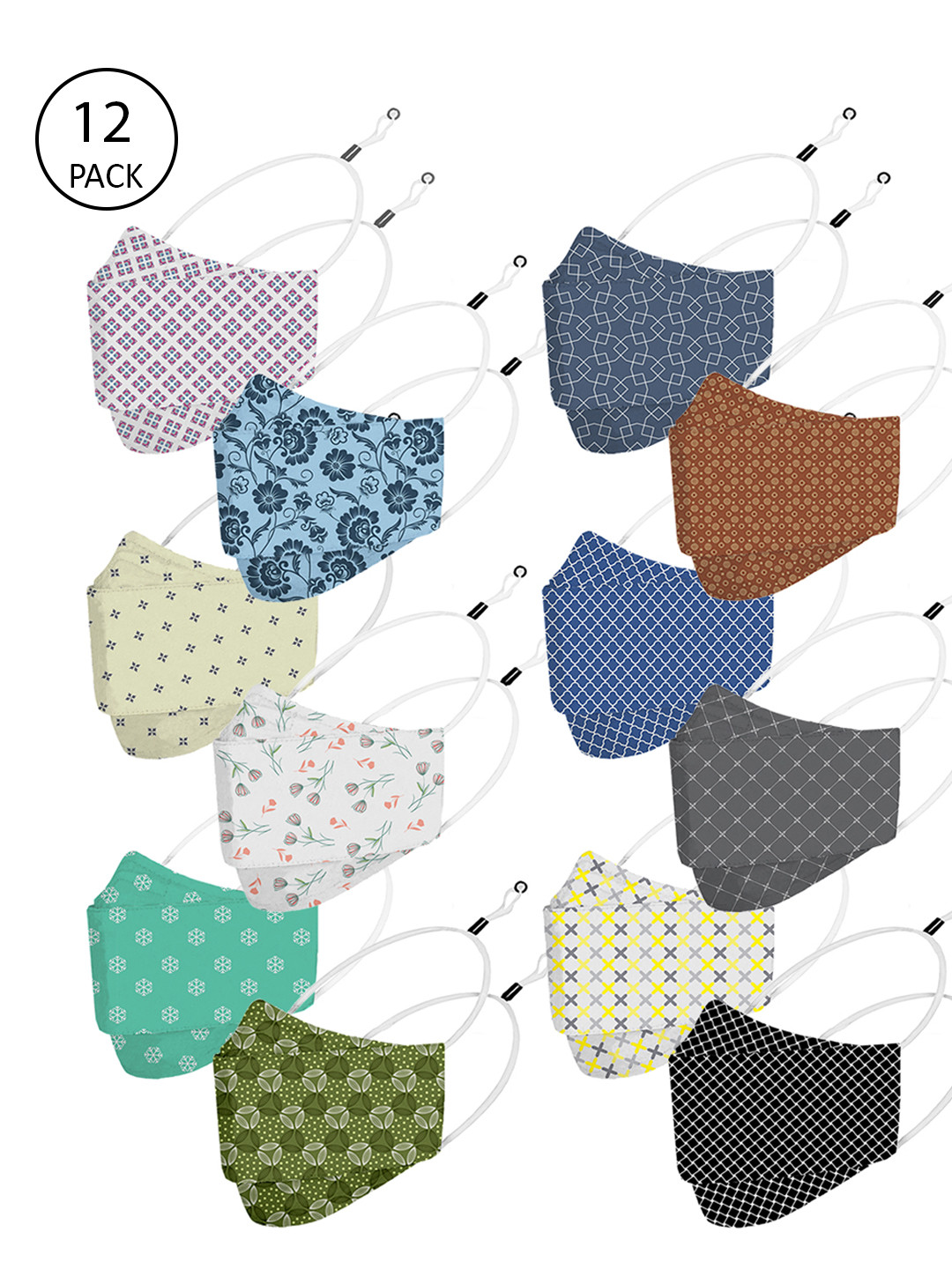 PRIVIU Pack Of 12 4-Ply Pure Cotton Fusion Pro FFP2 Protective Face Mask, Black
PRIVIU Pack Of 12 4-Ply Pure Cotton Fusion Pro FFP2 Protective Face Mask, Black