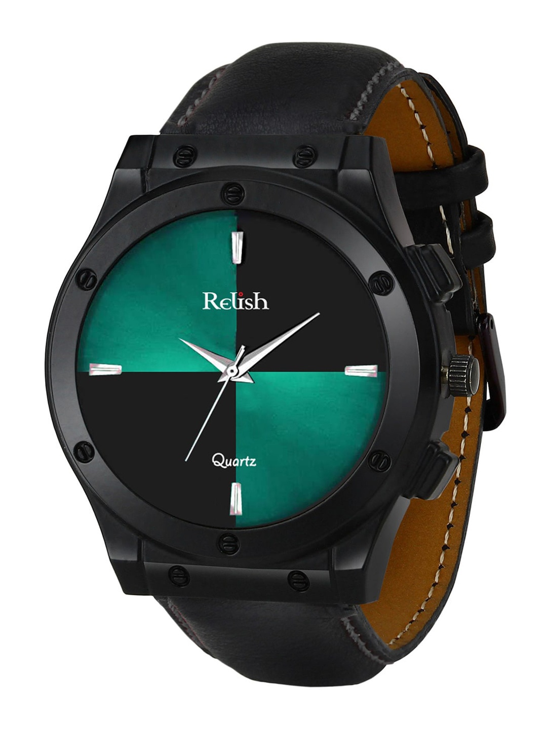 Relish Men Green Dial & Black Stainless Steel Wrap Around Straps Analogue Watch RE-BB1109
Relish Men Green Dial & Black Stainless Steel Wrap Around Straps Analogue Watch RE-BB1109
