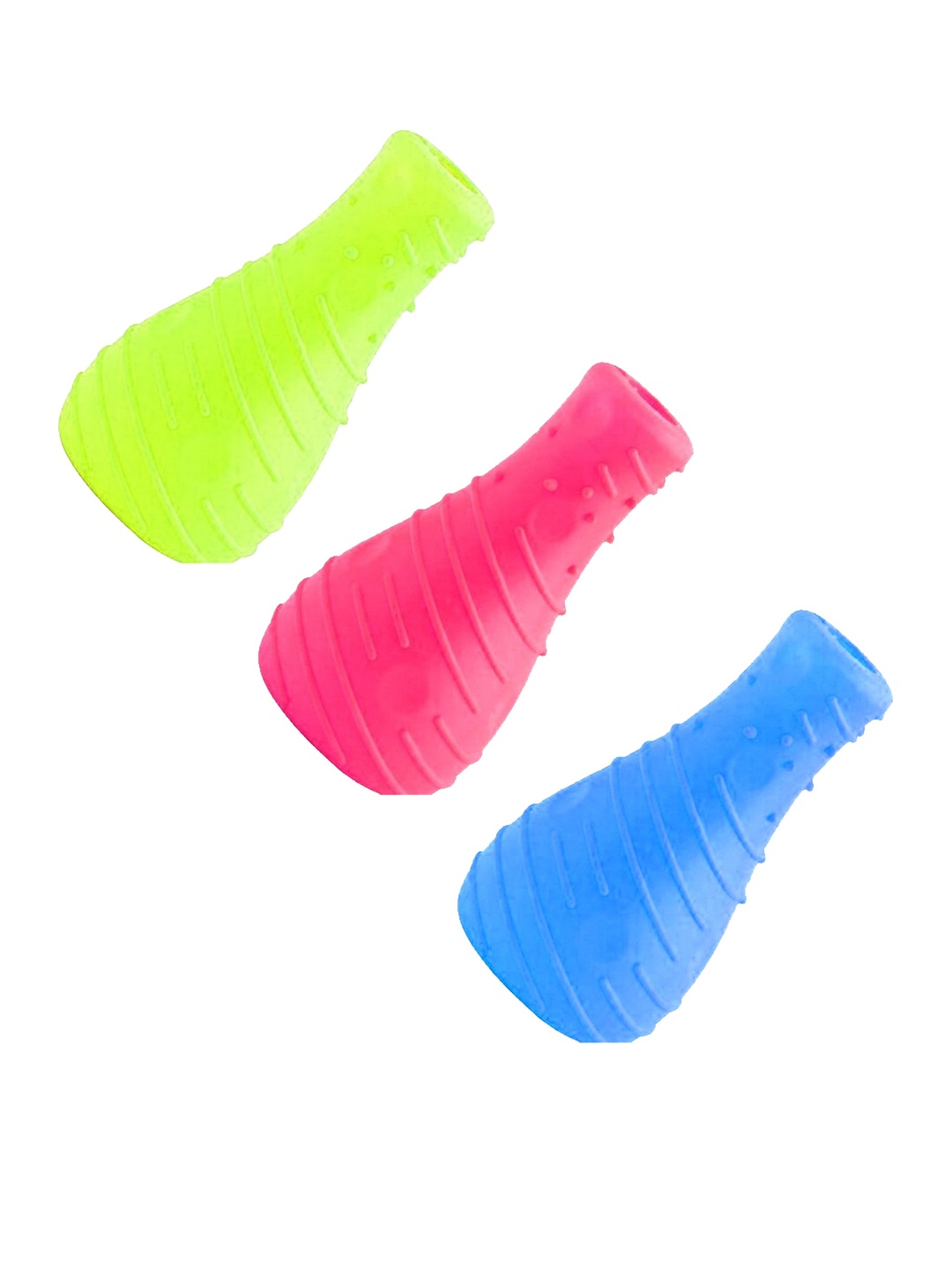 Emily pets Green Dog Cat Rubber Toy