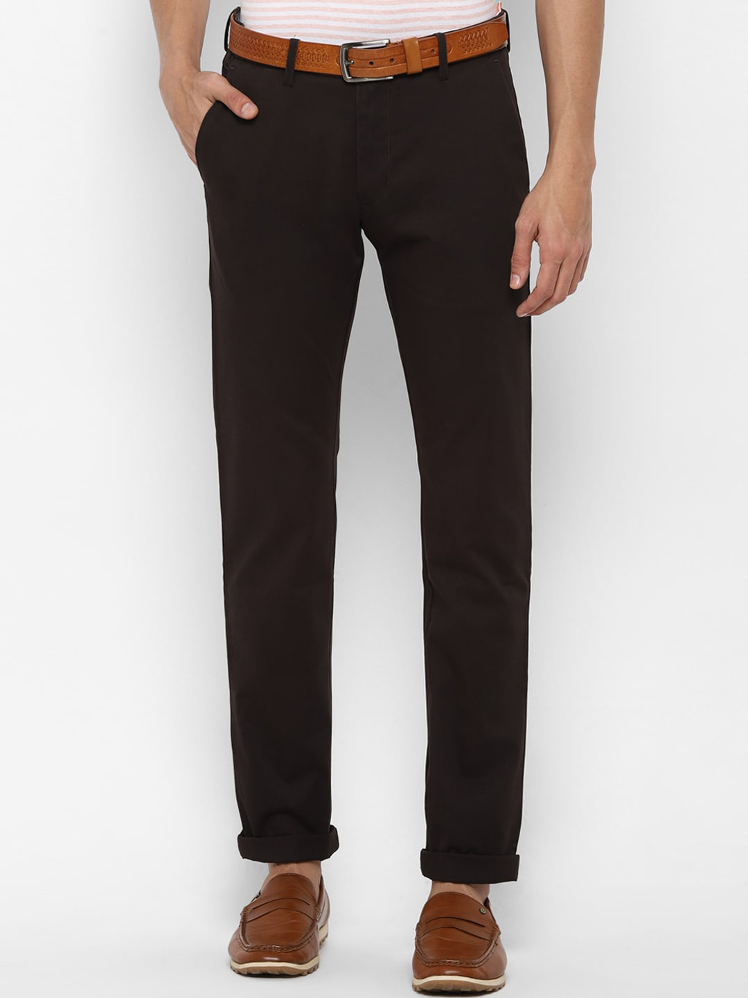 Allen Solly Men Brown Solid Slim Fit Trousers
Allen Solly Men Brown Solid Slim Fit Trousers