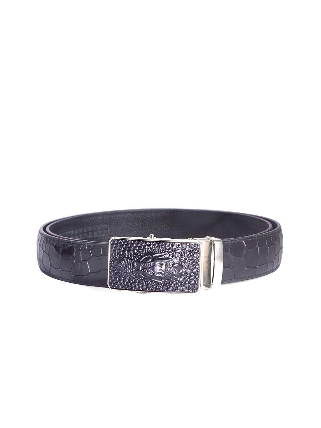 BANGE Men Black Genuine Leather Belt