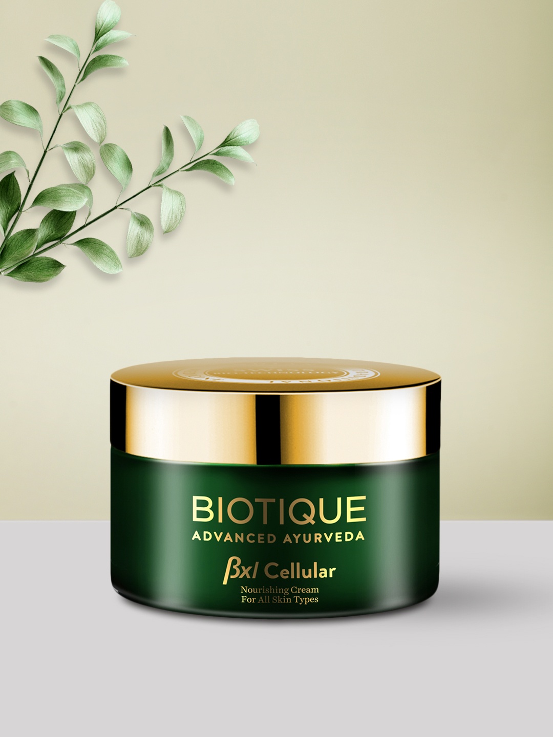 Biotique Advanced Anti-Age BXL Cellular Bio Saffron Nourishing Cream 50gm, Silver
Biotique Advanced Anti-Age BXL Cellular Bio Saffron Nourishing Cream 50gm, Silver