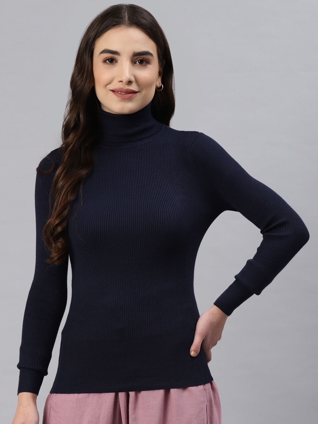 Marks & Spencer Women Navy Blue Pullover