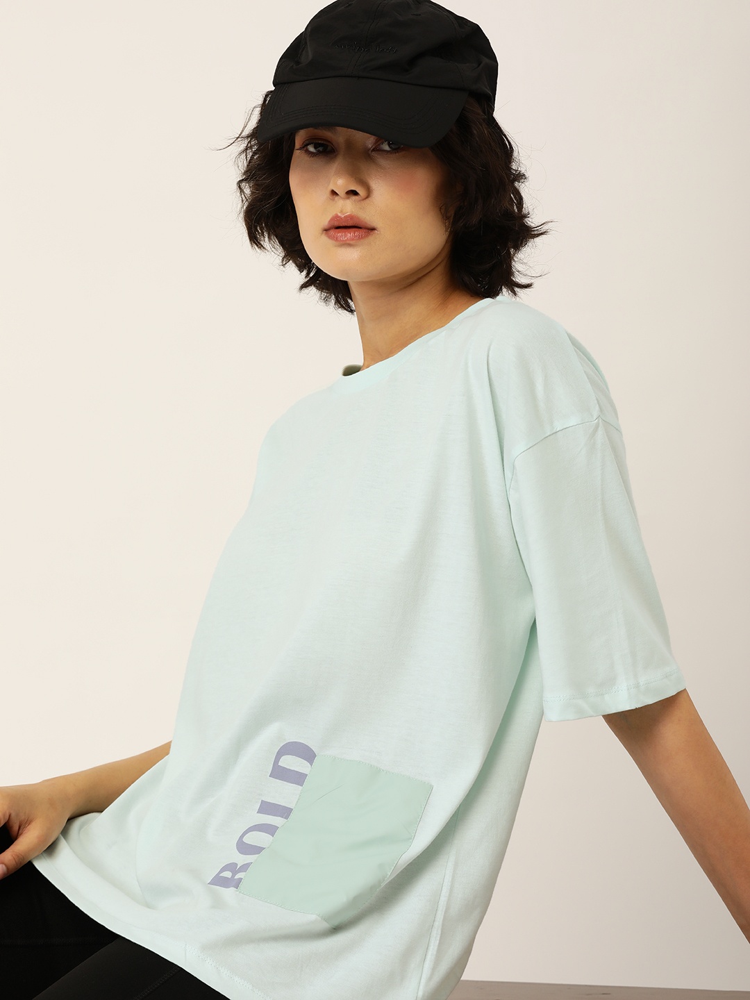 Kook N Keech Women Blue Pure Cotton Typography Printed Drop-Shoulder Sleeves T-shirt
Kook N Keech Women Blue Pure Cotton Typography Printed Drop-Shoulder Sleeves T-shirt