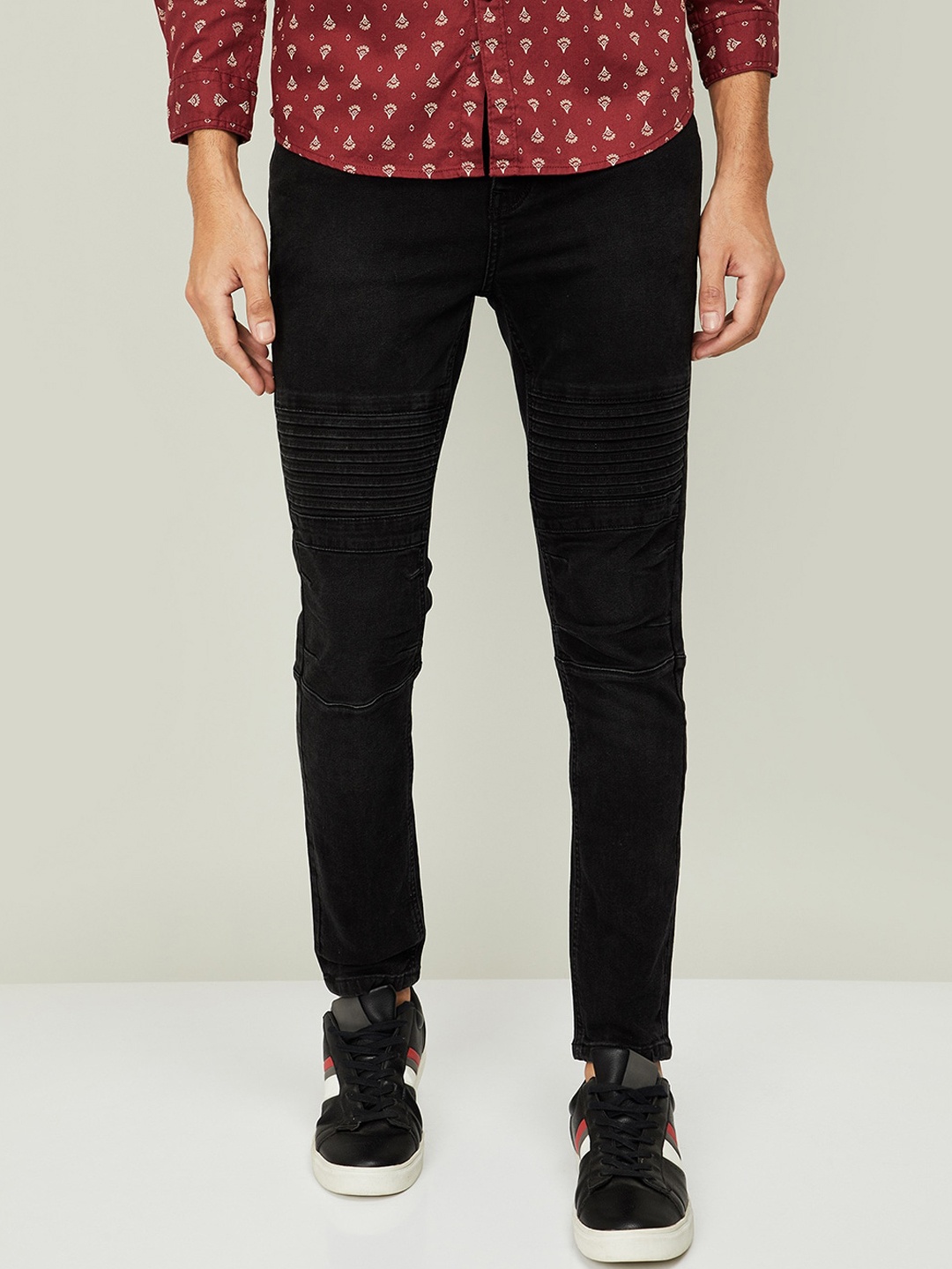 Bossini Men Black Stretchable Jeans