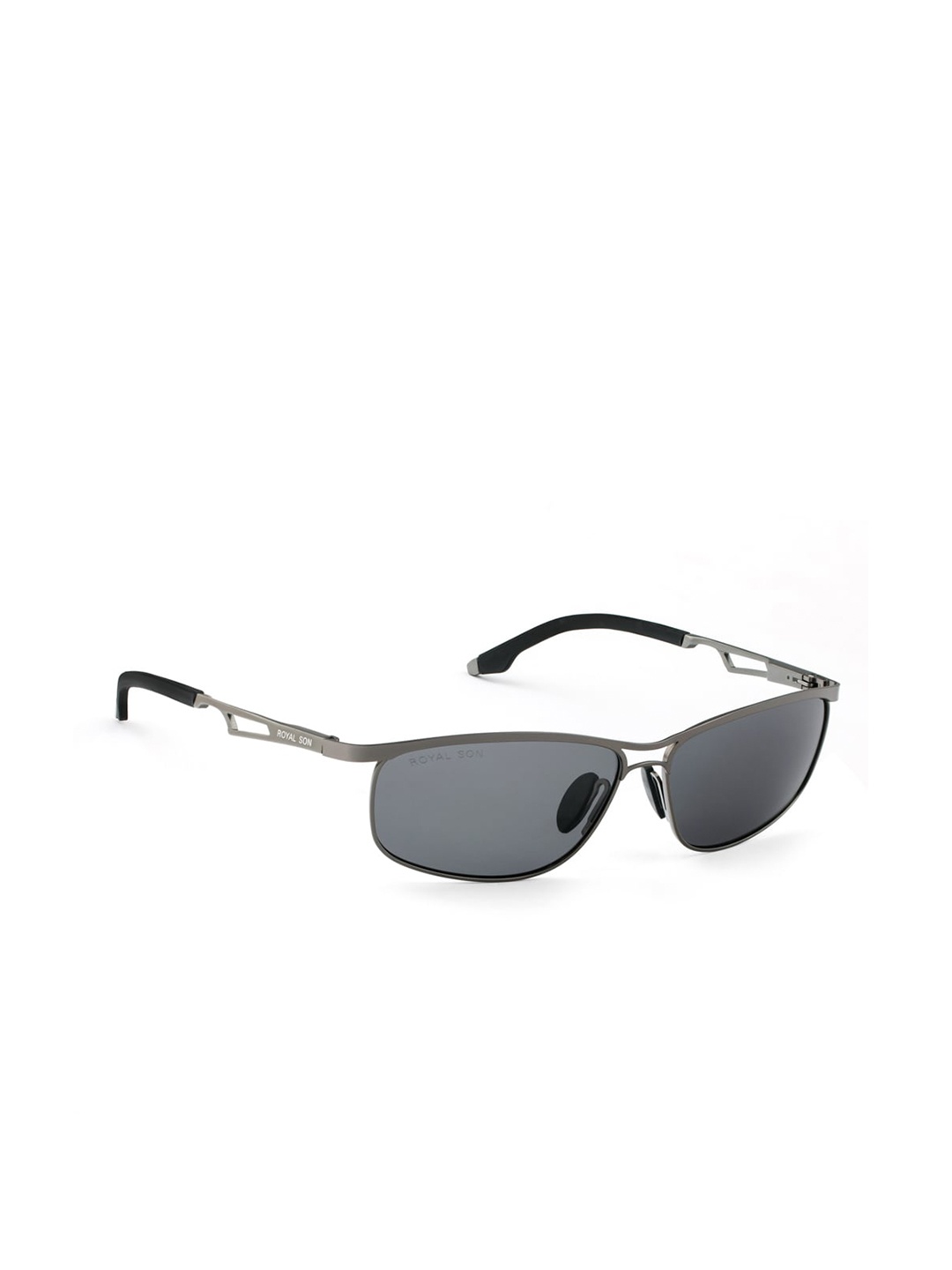 ROYAL SON Men Black Lens & Silver-Toned Rectangle Sunglasses CHI00109-C2-R1
ROYAL SON Men Black Lens & Silver-Toned Rectangle Sunglasses CHI00109-C2-R1