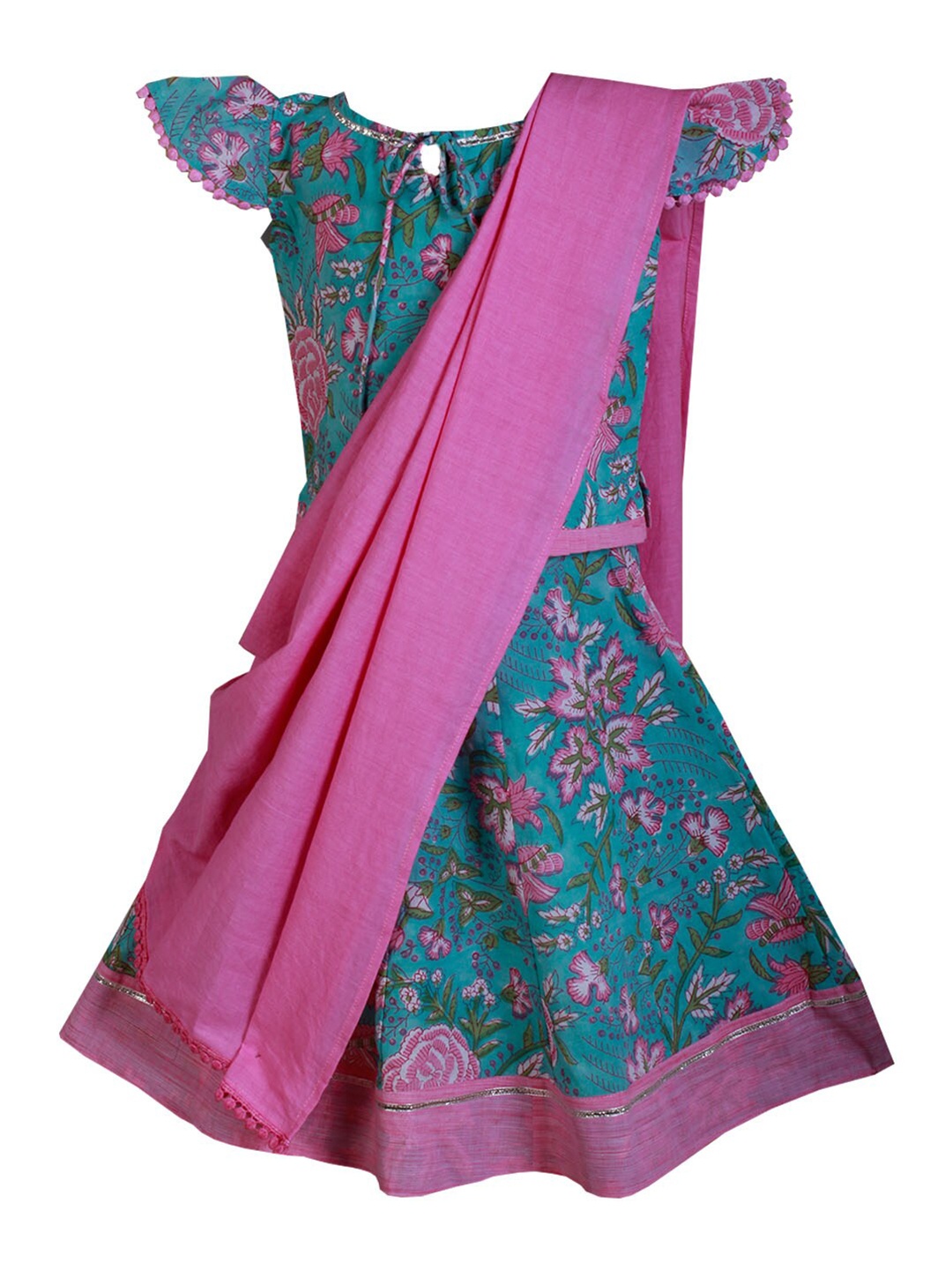 SHIVANGI clothing Girls Blue & Pink Printed Ready to Wear Lehenga & Blouse With Dupatta
SHIVANGI clothing Girls Blue & Pink Printed Ready to Wear Lehenga & Blouse With Dupatta