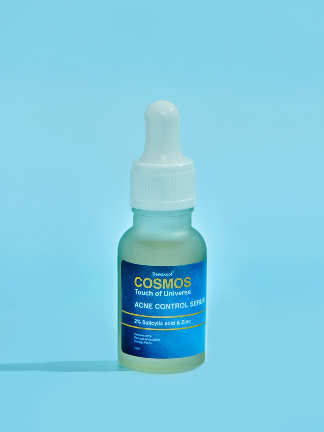 BEWAKOOF COSMOS White Acne Control Serum with 2% Salicylic acid Zinc & Vitamin B3- 15 ml
BEWAKOOF COSMOS White Acne Control Serum with 2% Salicylic acid Zinc & Vitamin B3- 15 ml