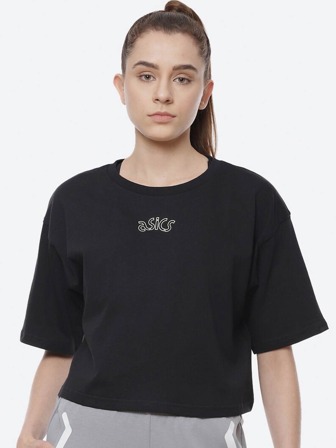 ASICS Women Black Typography Printed Outdoor Crop Walking T-shirt W ONE POINT GRAPHIC SS
ASICS Women Black Typography Printed Outdoor Crop Walking T-shirt W ONE POINT GRAPHIC SS