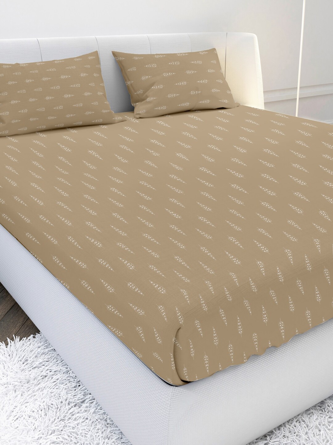 MAYFAIR HOMES LONDON Gold-Toned Floral 210 TC Cotton 1 King Bedsheet with 2 Pillow Covers
MAYFAIR HOMES LONDON Gold-Toned Floral 210 TC Cotton 1 King Bedsheet with 2 Pillow Covers