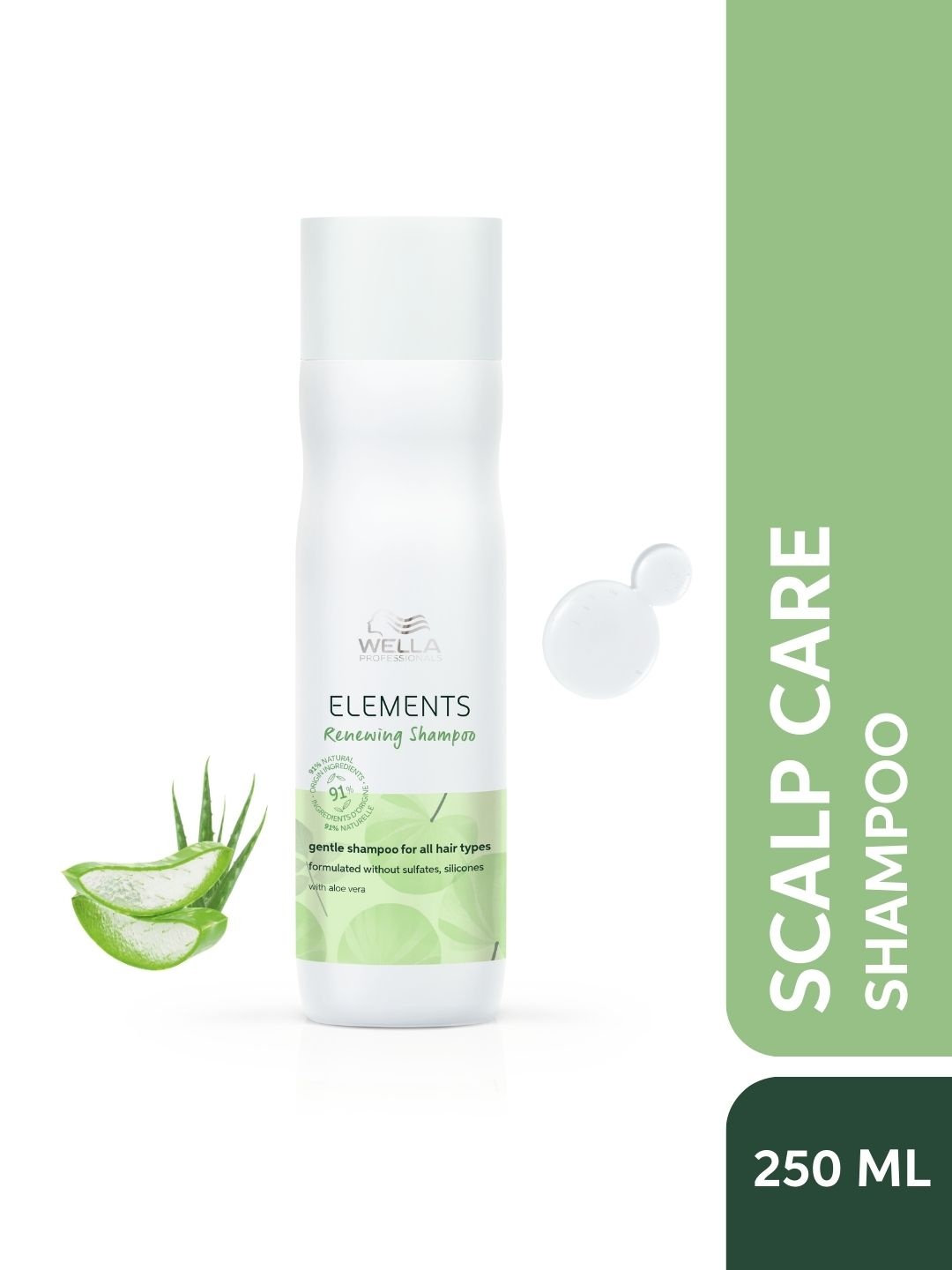WELLA Professionals Elements Renewing Shampoo-Zero Sulfates-Dermatologically Tested 250 ml, White
WELLA Professionals Elements Renewing Shampoo-Zero Sulfates-Dermatologically Tested 250 ml, White