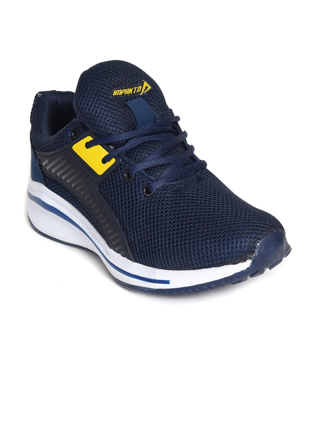 IMPAKTO Men Navy Blue Mesh Running Sport shoes