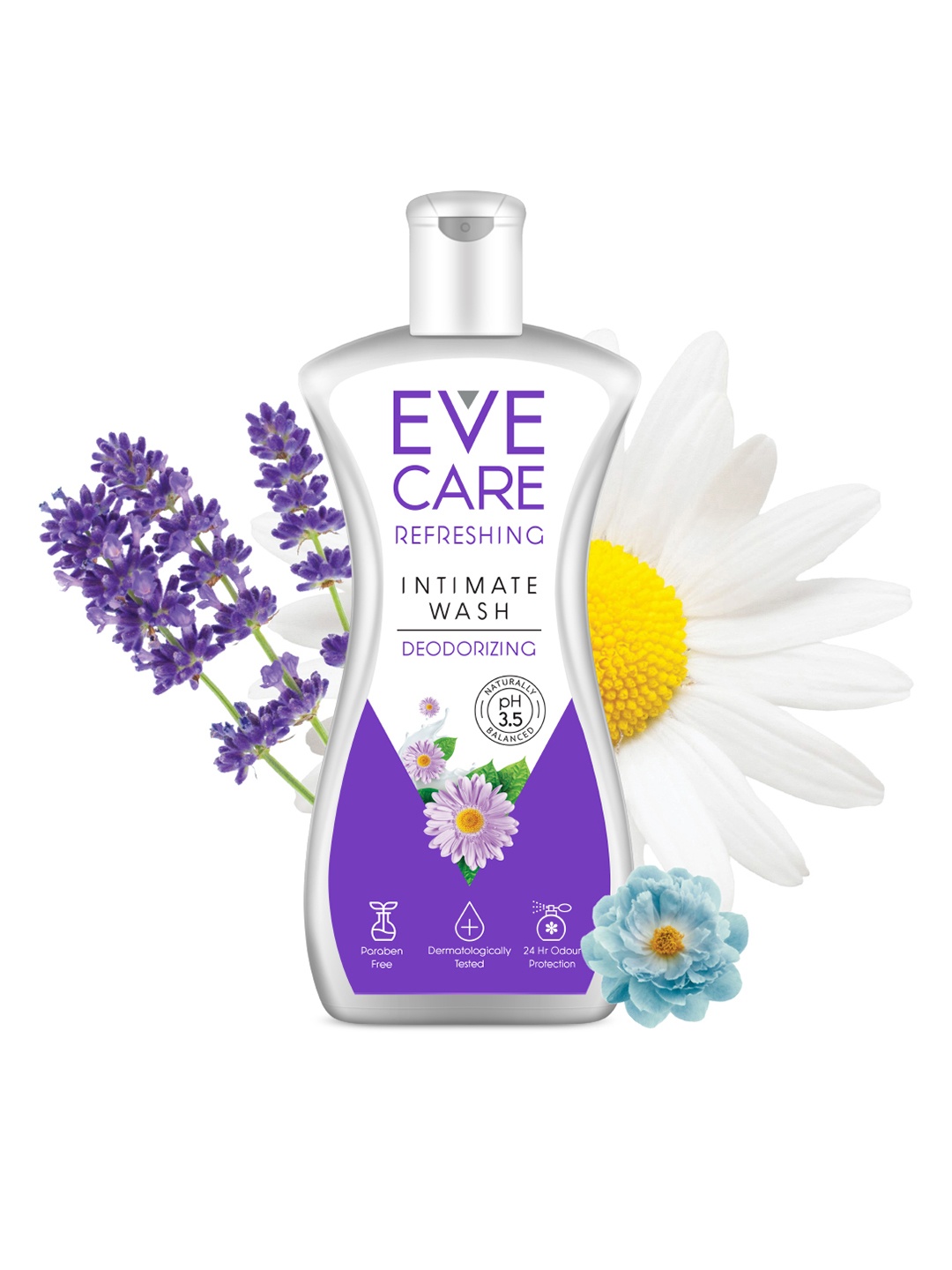 EveCare Refreshing Intimate Wash with pH 3.5 & 24-Hr Odour Protection - 200ml, Purple
EveCare Refreshing Intimate Wash with pH 3.5 & 24-Hr Odour Protection - 200ml, Purple