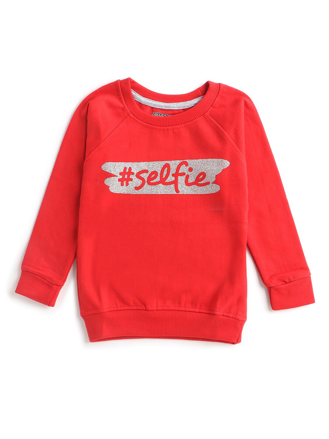 Hopscotch Girls Red Printed Sweatshirt 
Hopscotch Girls Red Printed Sweatshirt