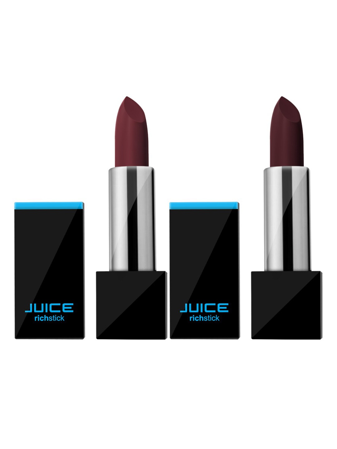 JUICE Set of 2 Richstick Lipsticks- Mysterious Red M-26 & Rose Wood M-45, Coffee brown
JUICE Set of 2 Richstick Lipsticks- Mysterious Red M-26 & Rose Wood M-45, Coffee brown