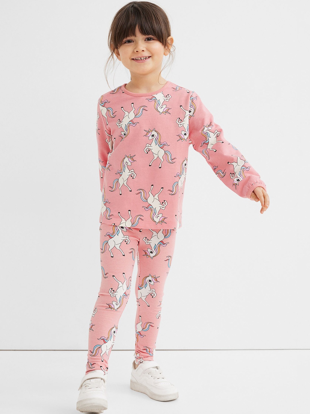 H&M Girls Pink Leggings