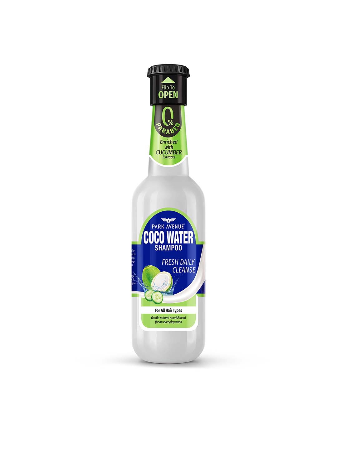 Park Avenue Paraben Free Cucumber Extracts Fresh Daily Cleanse Coco Water Shampoo 180 ml, White
Park Avenue Paraben Free Cucumber Extracts Fresh Daily Cleanse Coco Water Shampoo 180 ml, White