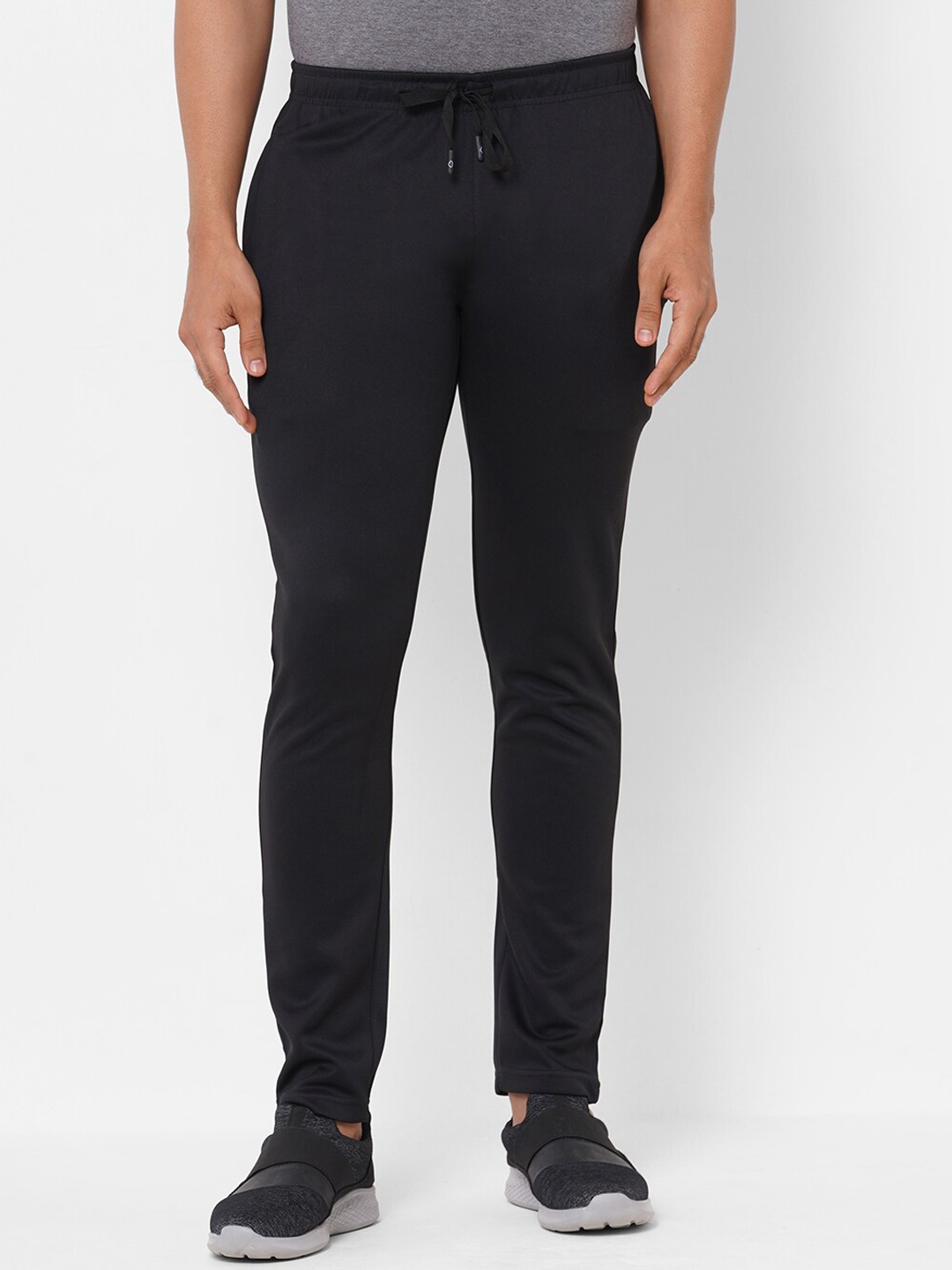 Sweet Dreams Men Black Cotton Solid Lounge Pants