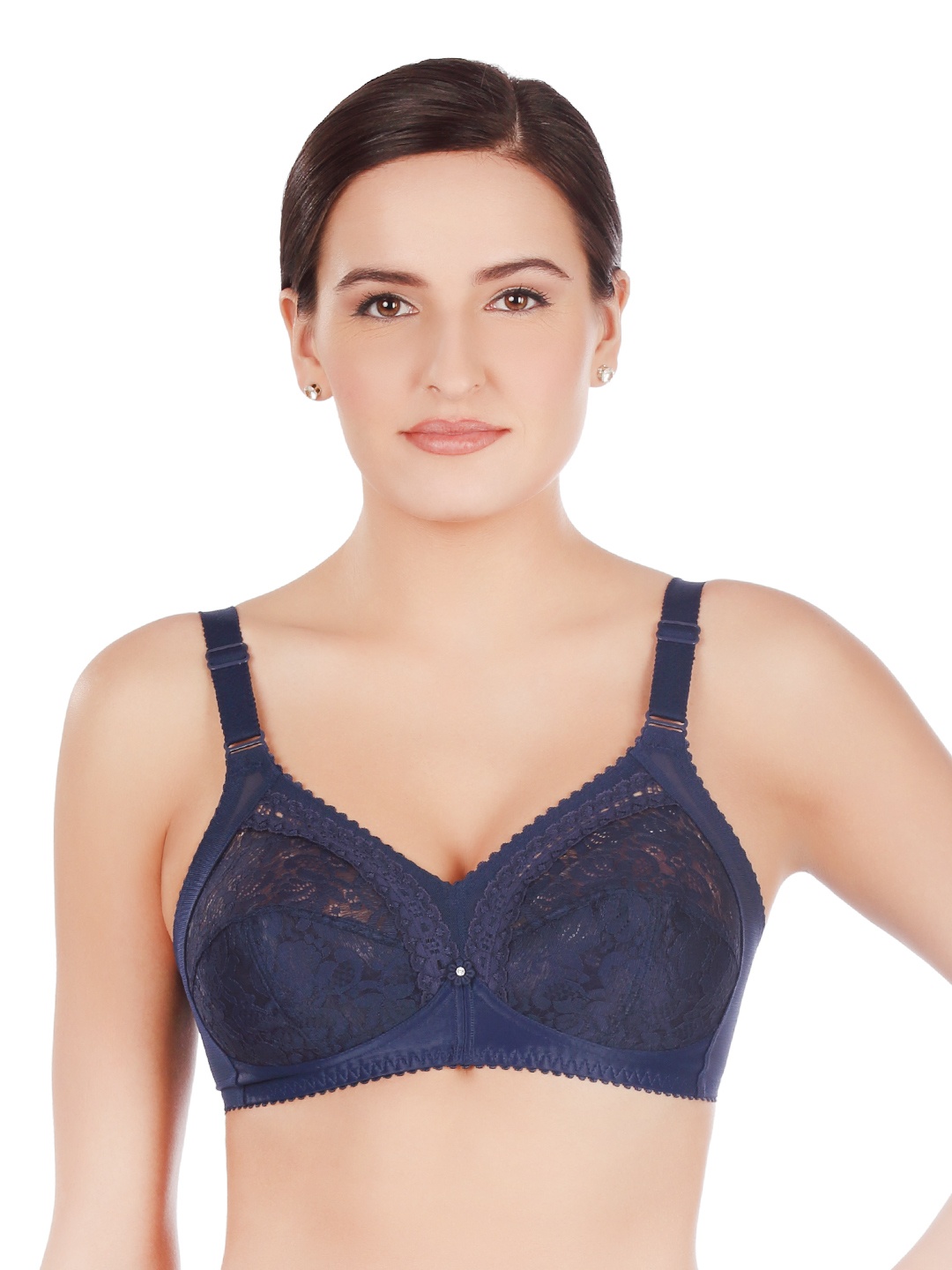 Triumph Form & Beauty 58 Wireless Non Padded Support and Shape Full Coverage Classics Bra, Navy blue
Triumph Form & Beauty 58 Wireless Non Padded Support and Shape Full Coverage Classics Bra, Navy blue