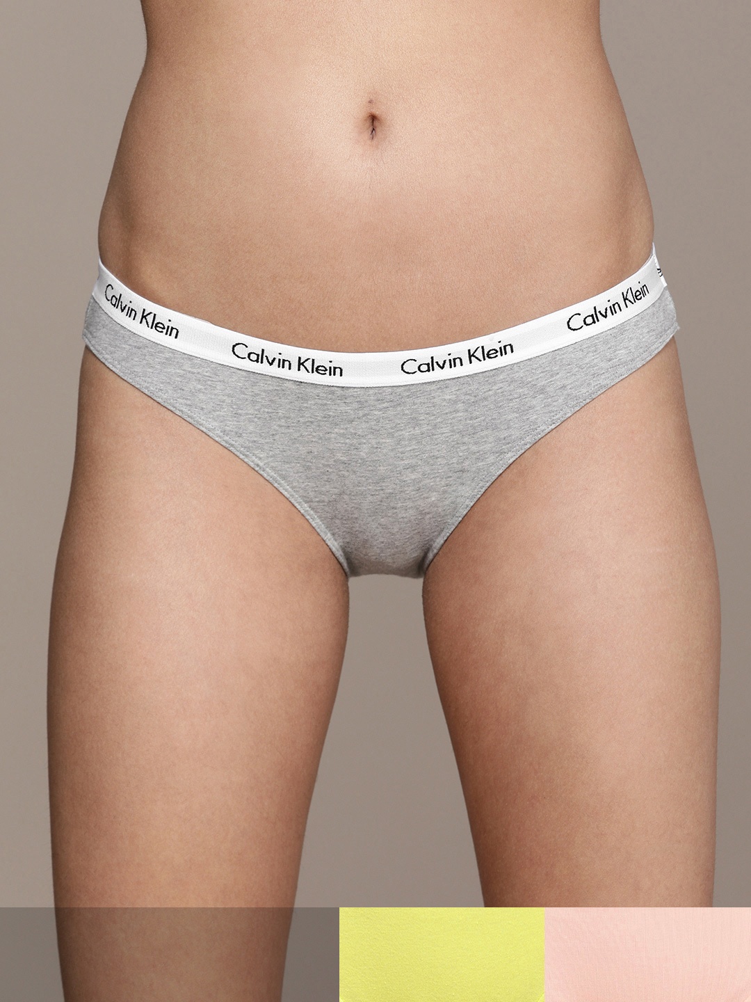 Calvin Klein Underwear Grey & White Colourblocked Pack of 3 Elasticated Bikini Briefs, Multi
Calvin Klein Underwear Grey & White Colourblocked Pack of 3 Elasticated Bikini Briefs, Multi