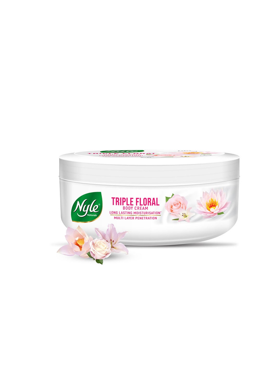 Nyle Naturals Triple Floral Body Cream for Long Lasting Moisturization - 200 ml, White
Nyle Naturals Triple Floral Body Cream for Long Lasting Moisturization - 200 ml, White