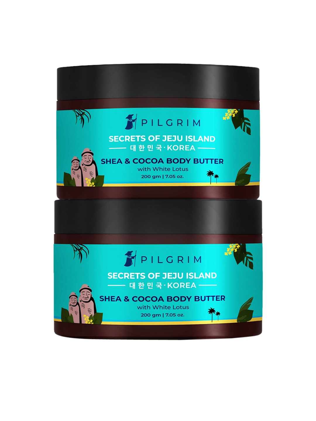 Pilgrim Set of 2 Shea & Cocoa Body Butter for Deep Nourishment & Soft Skin - 200 g Each, Teal
Pilgrim Set of 2 Shea & Cocoa Body Butter for Deep Nourishment & Soft Skin - 200 g Each, Teal