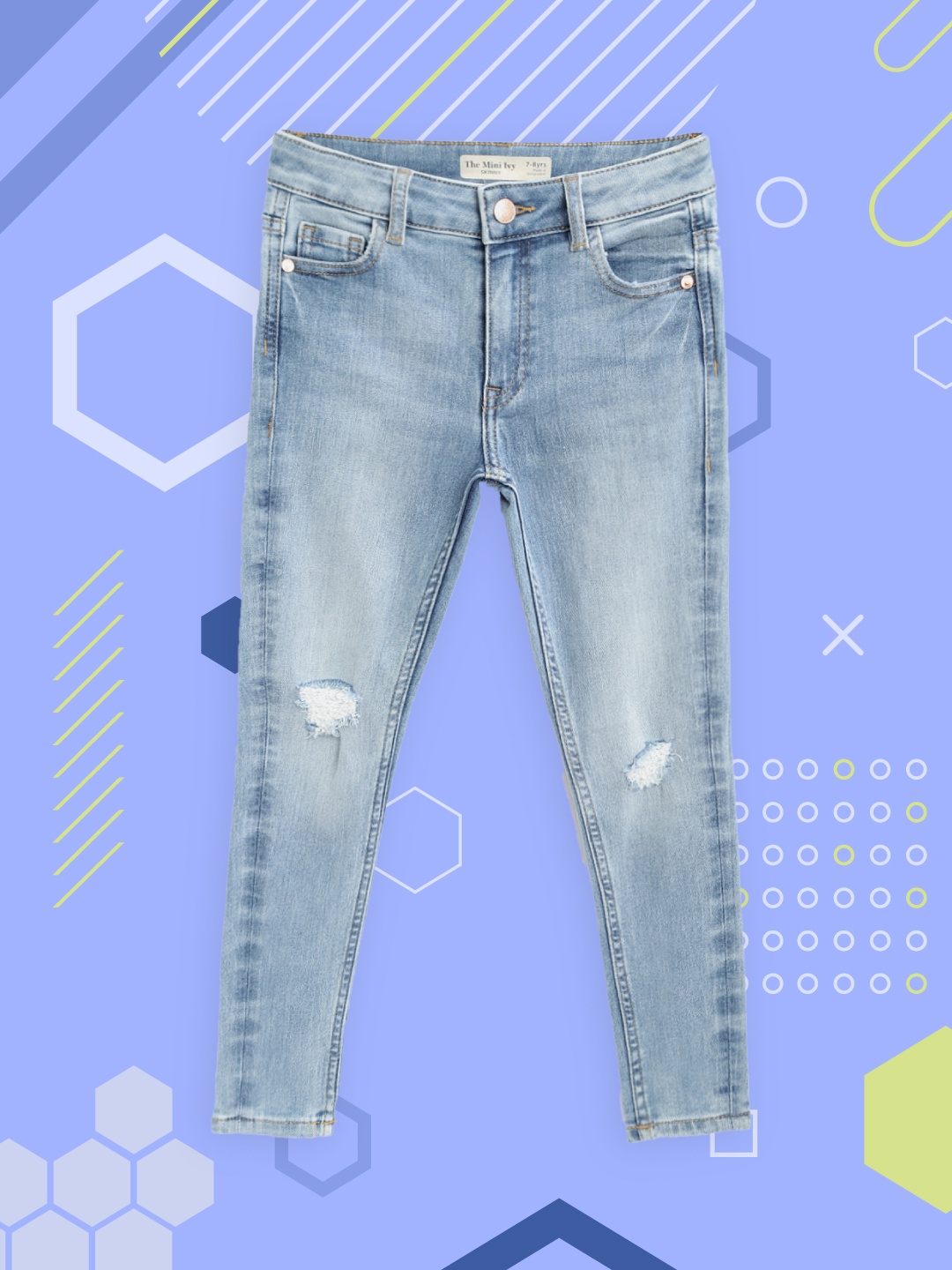 Marks & Spencer Girls Blue Skinny Fit Mildly Distressed Light Fade Stretchable Jeans
Marks & Spencer Girls Blue Skinny Fit Mildly Distressed Light Fade Stretchable Jeans