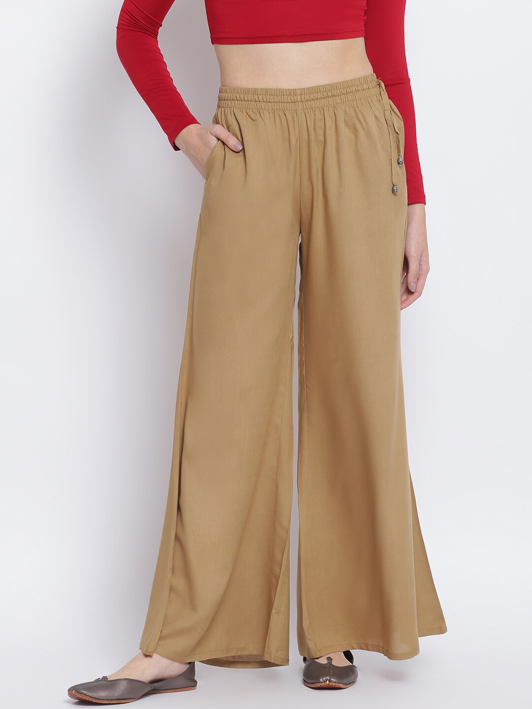 Lakshita Women Beige Palazzos