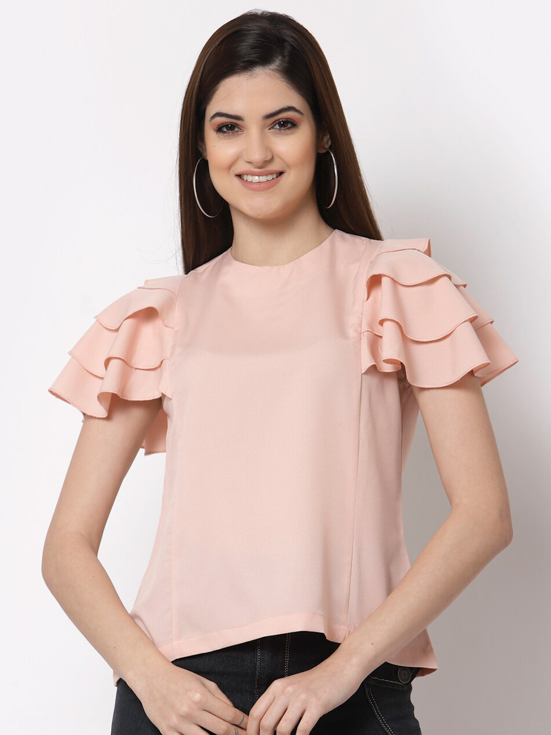 Style Quotient Nude-Coloured Crepe Top
Style Quotient Nude-Coloured Crepe Top
