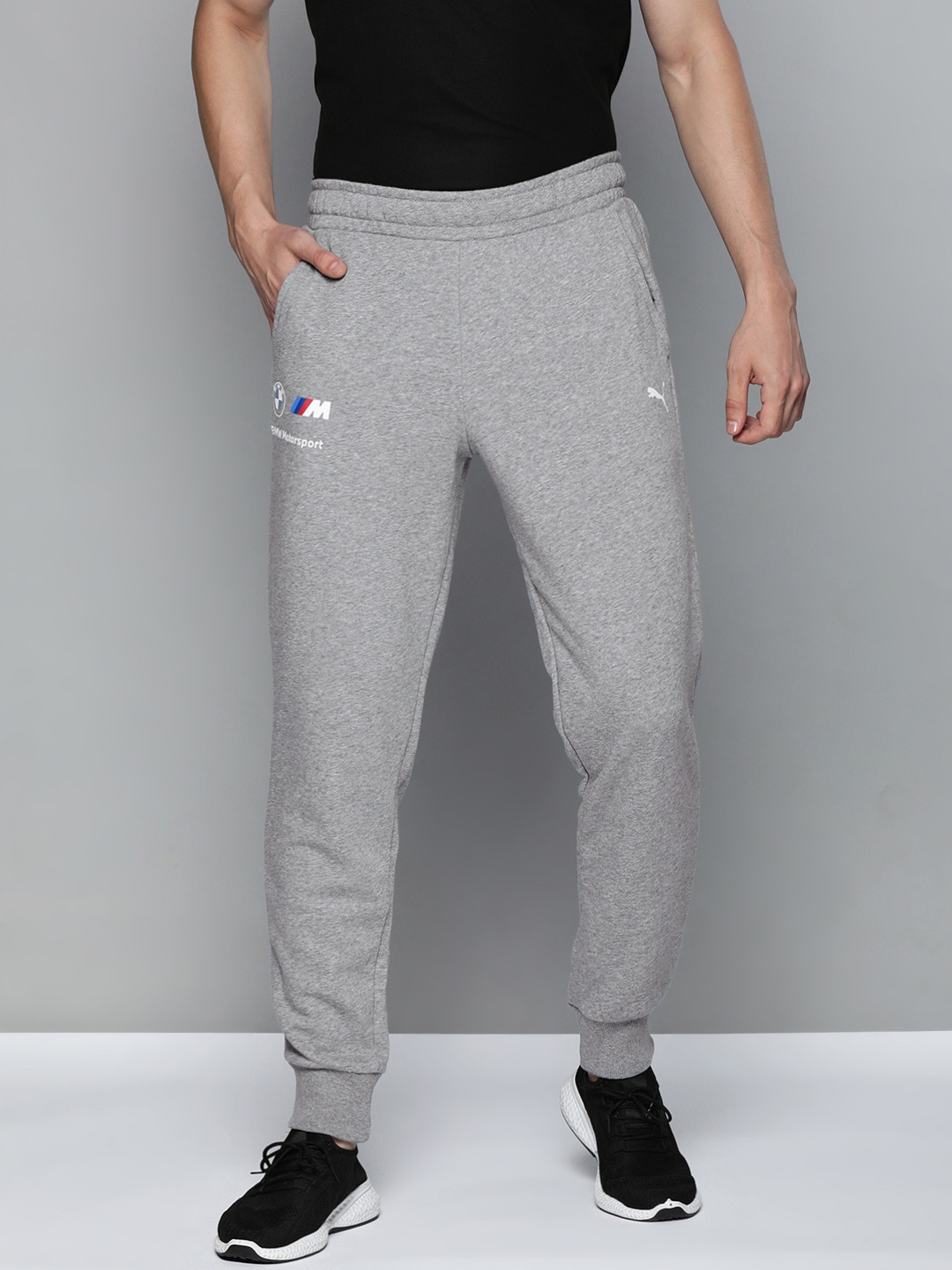 PUMA Motorsport Puma Men Grey BMW Essential Pure Cotton Solid Sustainable Motorsports Joggers
PUMA Motorsport Puma Men Grey BMW Essential Pure Cotton Solid Sustainable Motorsports Joggers