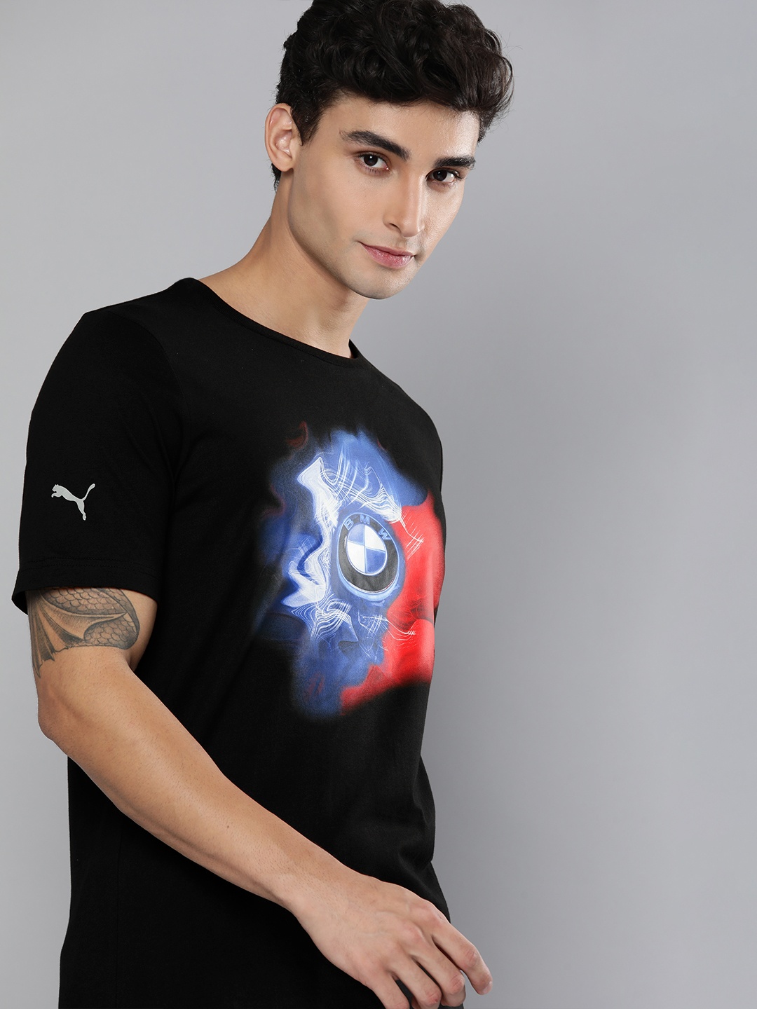 PUMA Motorsport Men Printed BMW M Nightride Pure Cotton Motorsports Regular Fit T-shirt, Black
PUMA Motorsport Men Printed BMW M Nightride Pure Cotton Motorsports Regular Fit T-shirt, Black