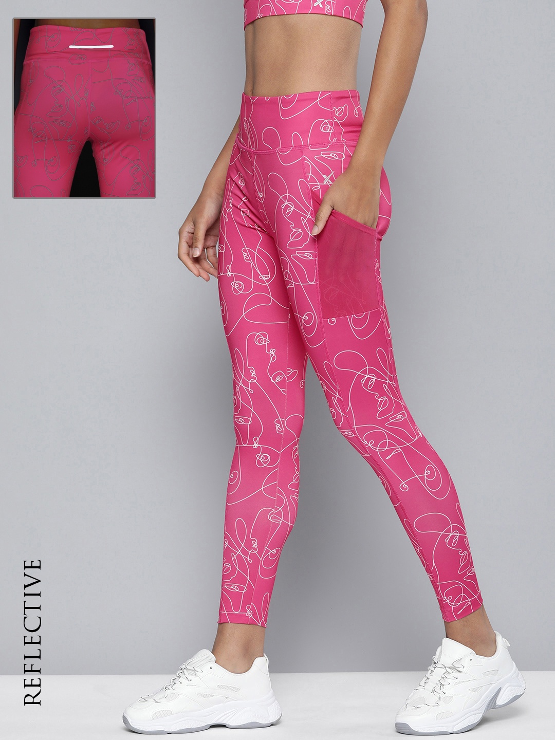 HRX by Hrithik Roshan Running Women Fushia Pink Rapid-Dry AOP Tights, Fuchsia
HRX by Hrithik Roshan Running Women Fushia Pink Rapid-Dry AOP Tights, Fuchsia