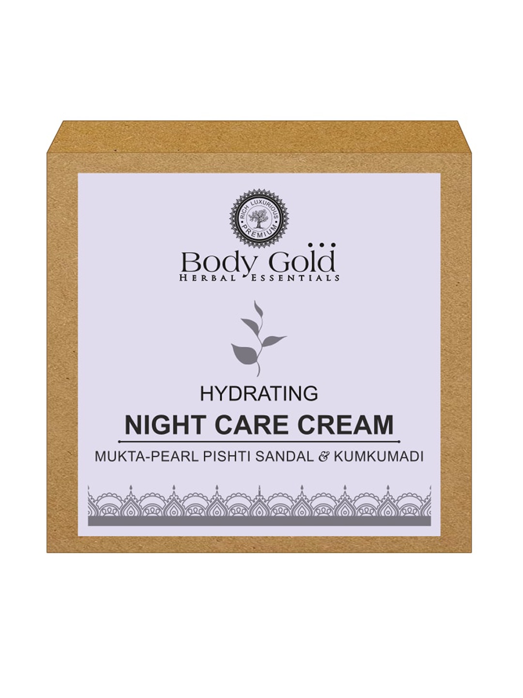 Body Gold Hydrating Night Care Cream with Mukta Pishti Sandal & Kumkumadi 50 ml, Green
Body Gold Hydrating Night Care Cream with Mukta Pishti Sandal & Kumkumadi 50 ml, Green