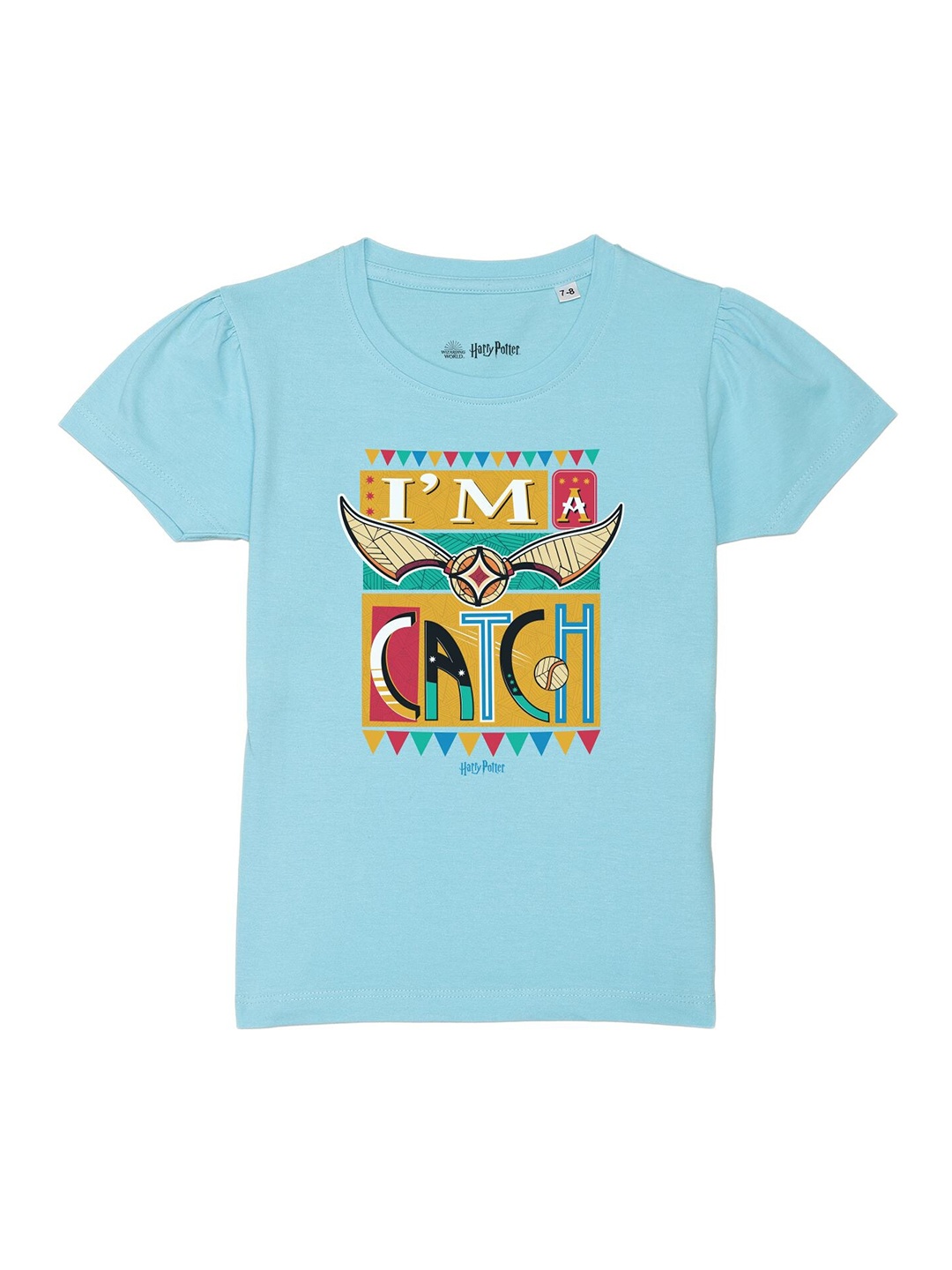 Harry Potter by Wear Your Mind Girls Blue Harry Potter Printed Pure Cotton T-shirt
Harry Potter by Wear Your Mind Girls Blue Harry Potter Printed Pure Cotton T-shirt