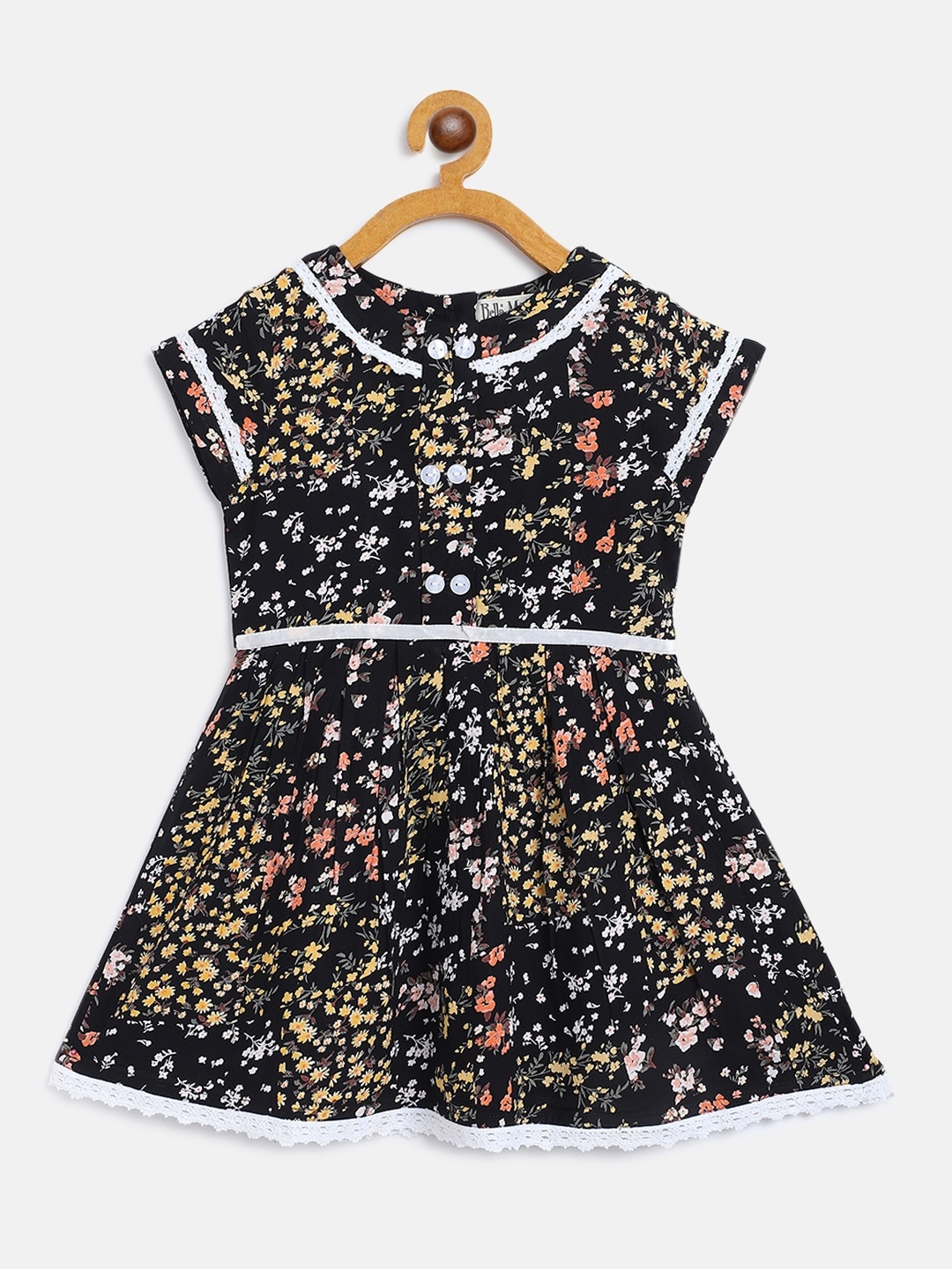 Bella Moda Black Floral Dress