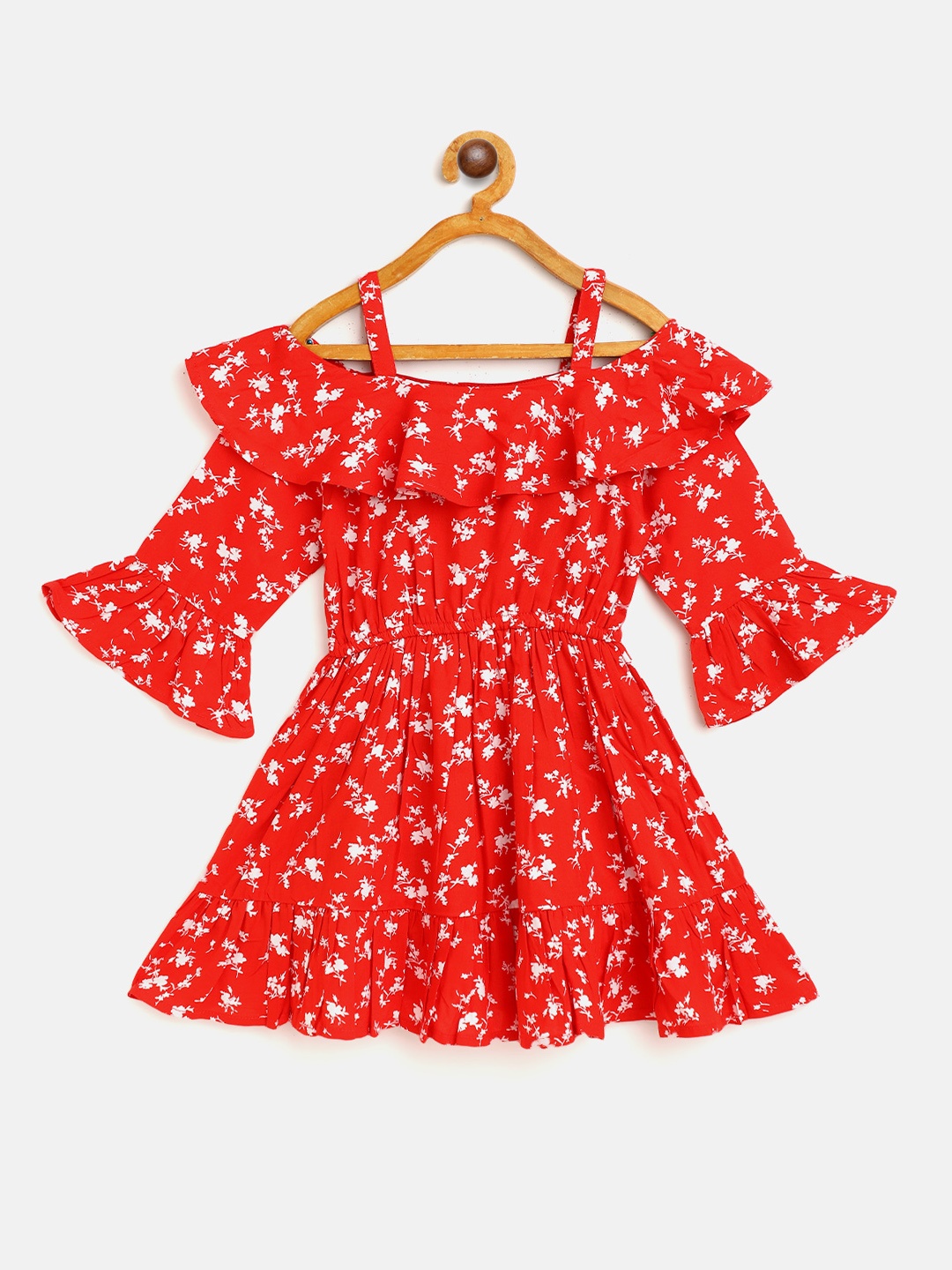 Bella Moda Red Floral Dress