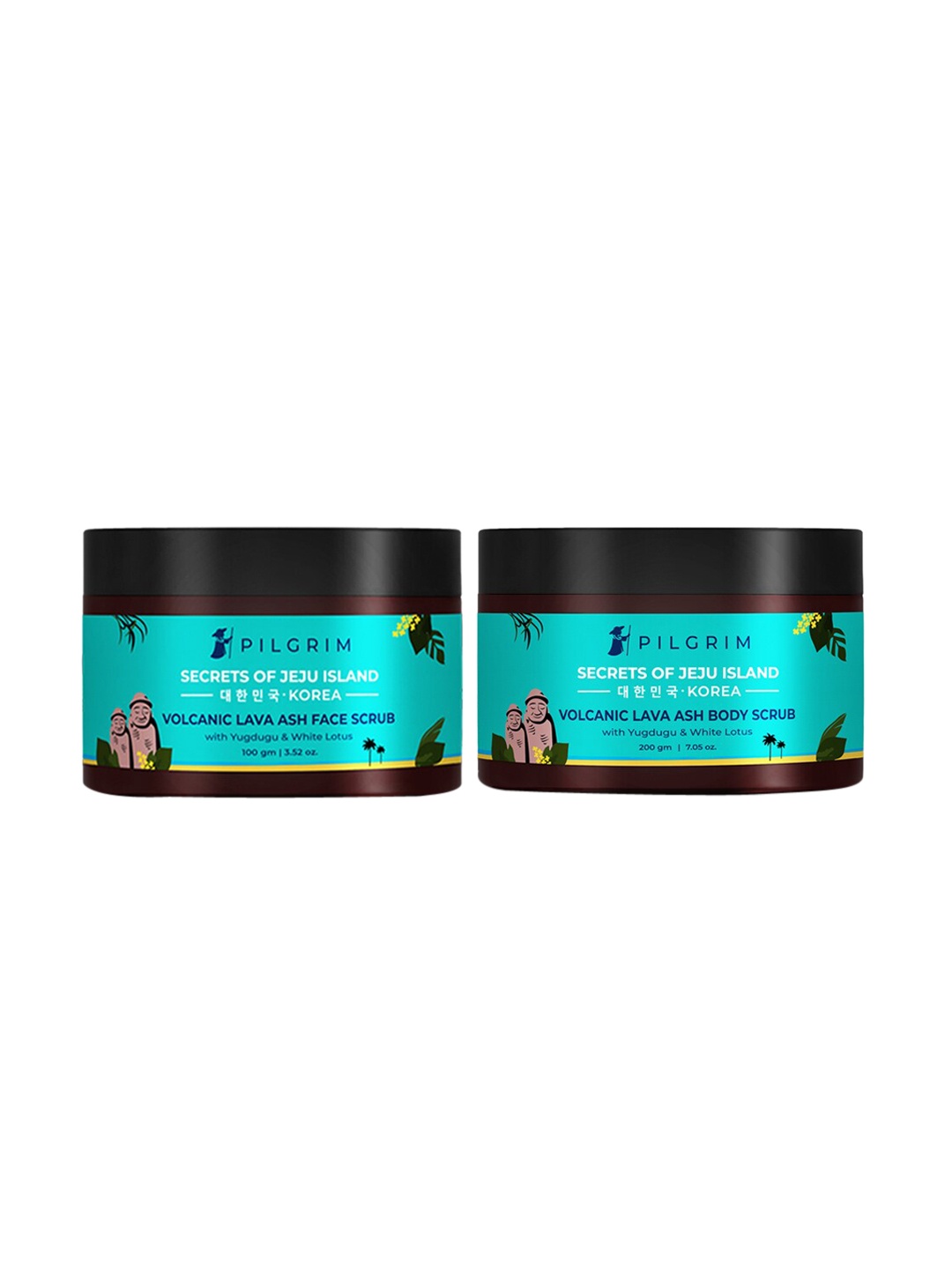 Pilgrim Set of Secrets of Jeju Island Set of Volcanic Lava Ash Face & Body Scrubs, Teal
Pilgrim Set of Secrets of Jeju Island Set of Volcanic Lava Ash Face & Body Scrubs, Teal