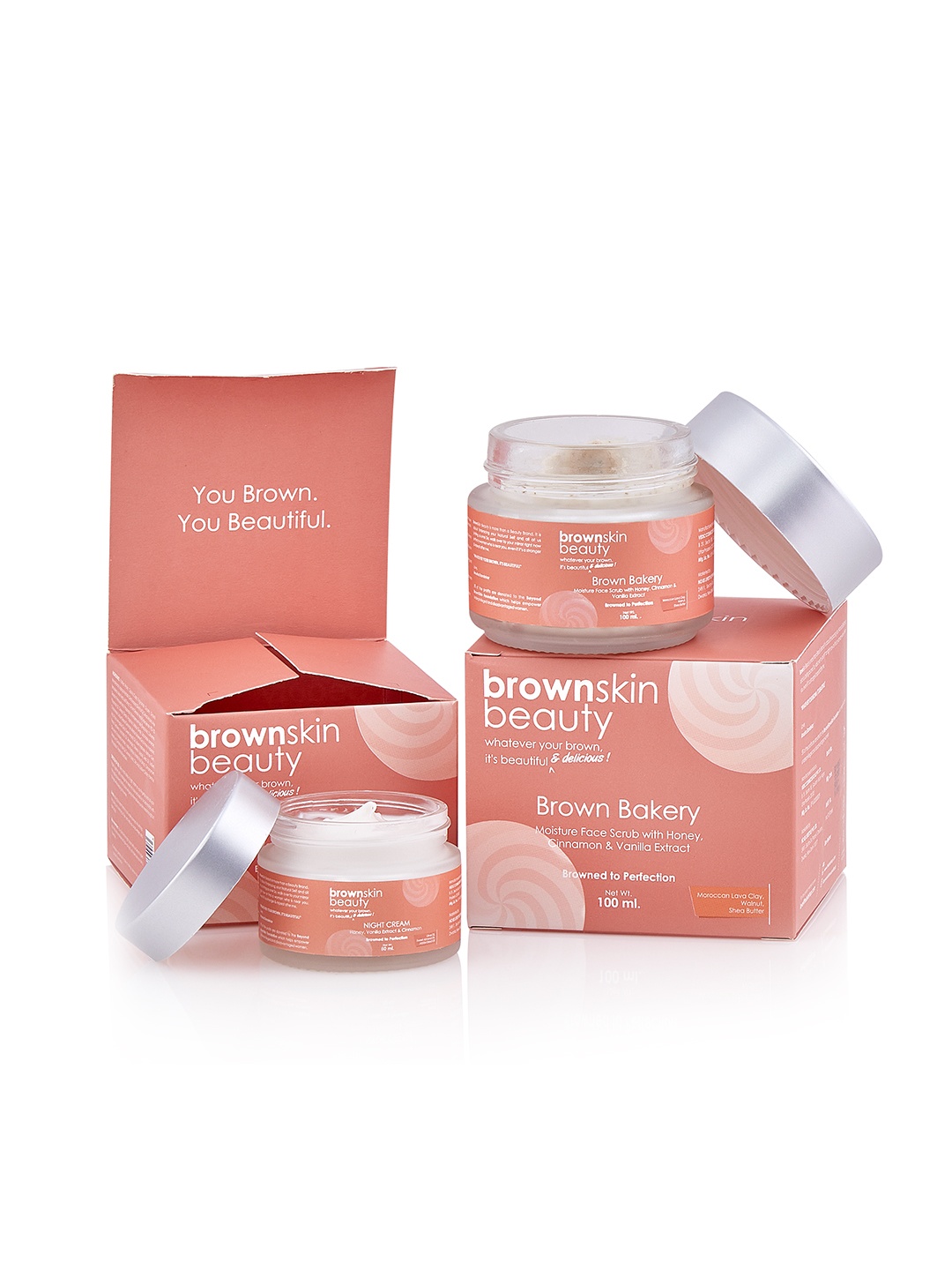 brownskin beauty Set of Brown Bakery Moisture Face Scrub & Night Cream (100ml x 50ml), Peach
brownskin beauty Set of Brown Bakery Moisture Face Scrub & Night Cream (100ml x 50ml), Peach