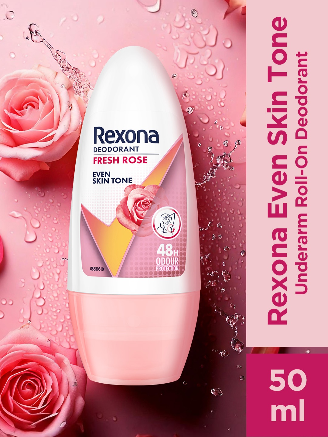 REXONA Women Fresh Rose Underarm Anti-Perspirant Roll-On Deodorant 50 ml, White
REXONA Women Fresh Rose Underarm Anti-Perspirant Roll-On Deodorant 50 ml, White
