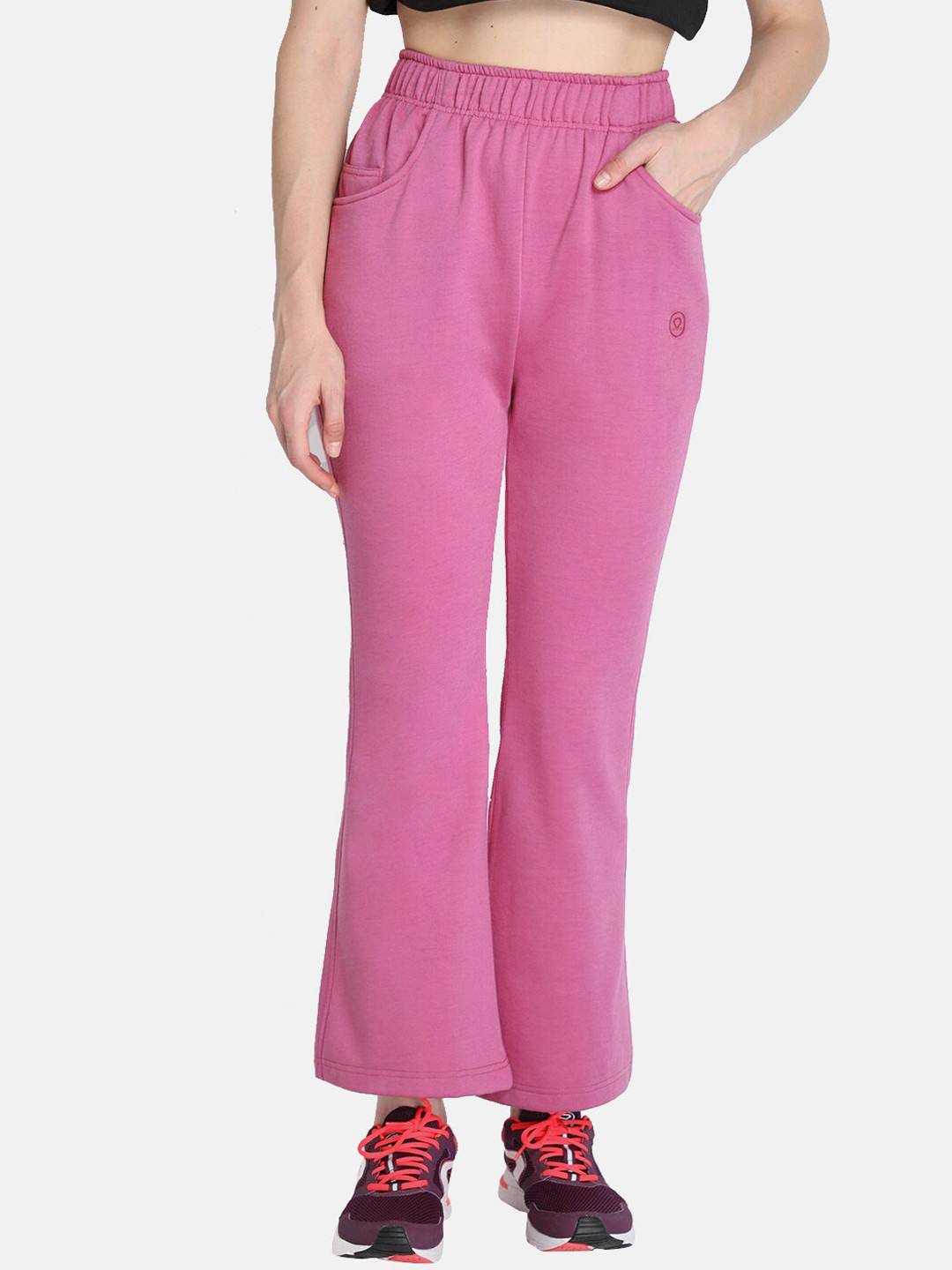 CHKOKKO Women Pink Solid Cotton Relaxed Fit Track Pants
CHKOKKO Women Pink Solid Cotton Relaxed Fit Track Pants