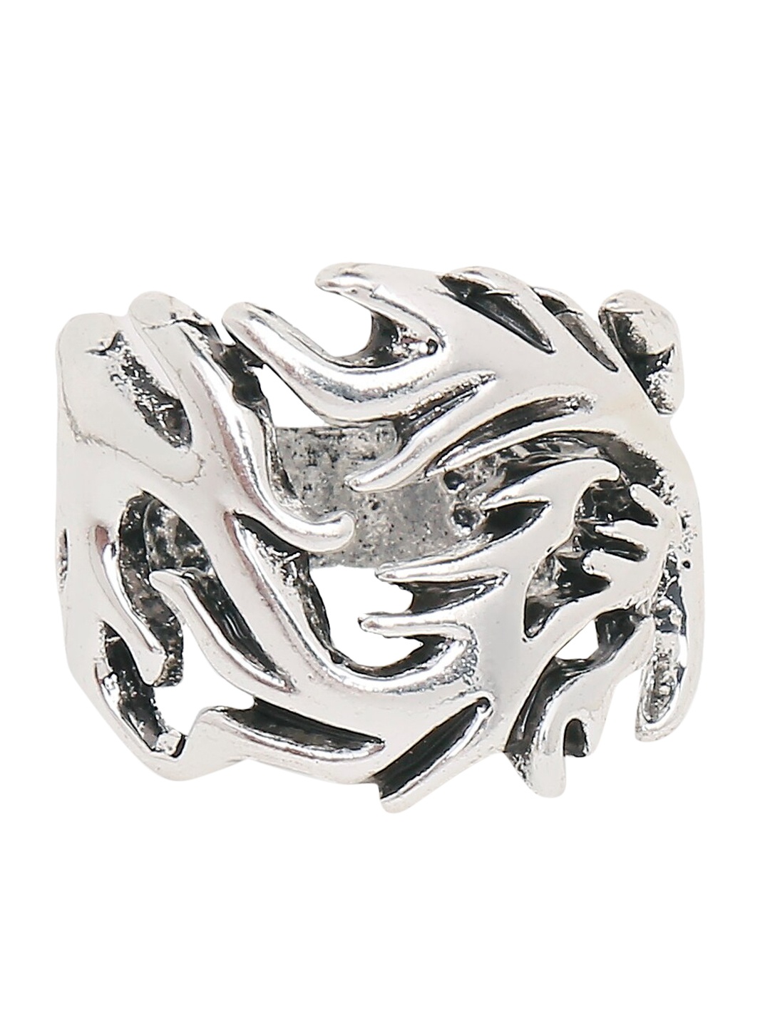 OOMPH Men Silver-Toned Stainless Steel Vintage Gothic Dragon Biker Fashion Finger Ring
OOMPH Men Silver-Toned Stainless Steel Vintage Gothic Dragon Biker Fashion Finger Ring