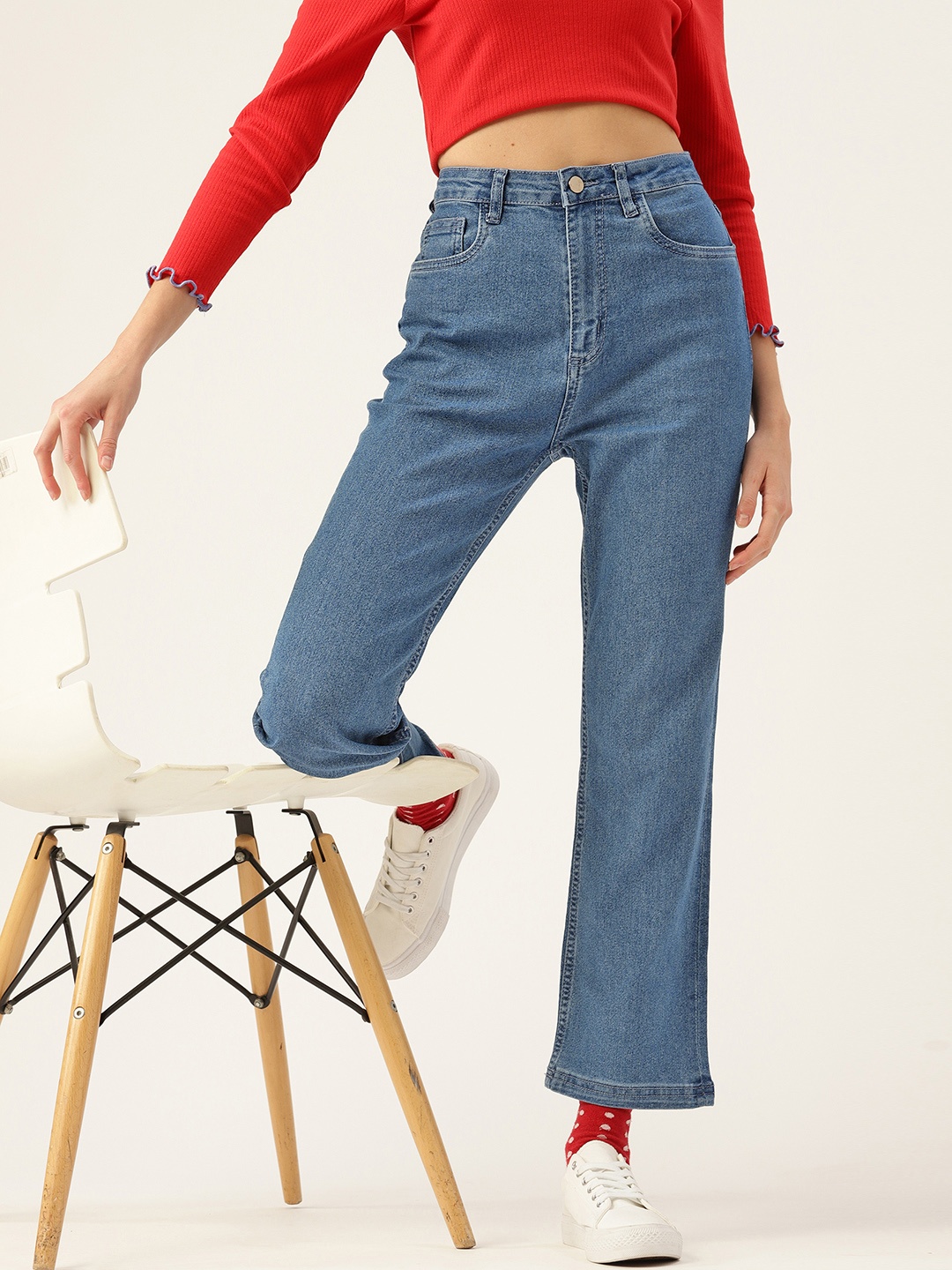 DressBerry Women Blue Stretchable Jeans