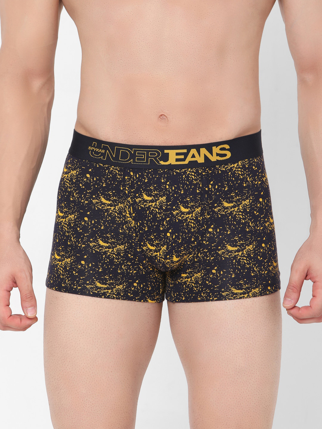 UnderJeans by Spykar Men Navy Blue & Yellow Printed Cotton Blend Trunks UJNPTS020Navy
UnderJeans by Spykar Men Navy Blue & Yellow Printed Cotton Blend Trunks UJNPTS020Navy
