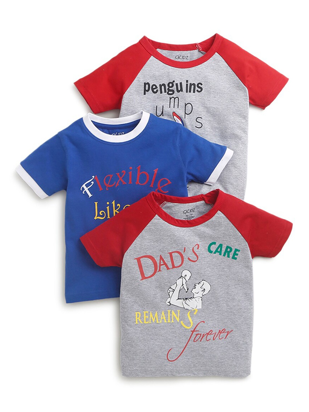 Hopscotch Boys Multicoloured Pack of 3 Colourblocked Drop-Shoulder Sleeves T-shirt, Multi
Hopscotch Boys Multicoloured Pack of 3 Colourblocked Drop-Shoulder Sleeves T-shirt, Multi