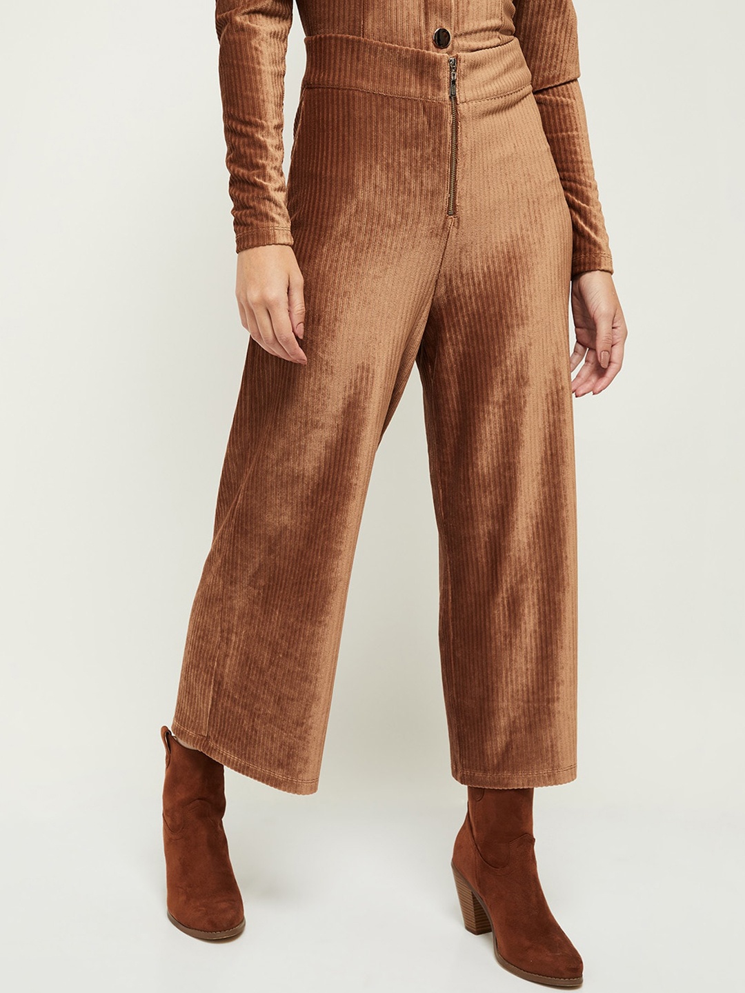 max Women Brown Trousers