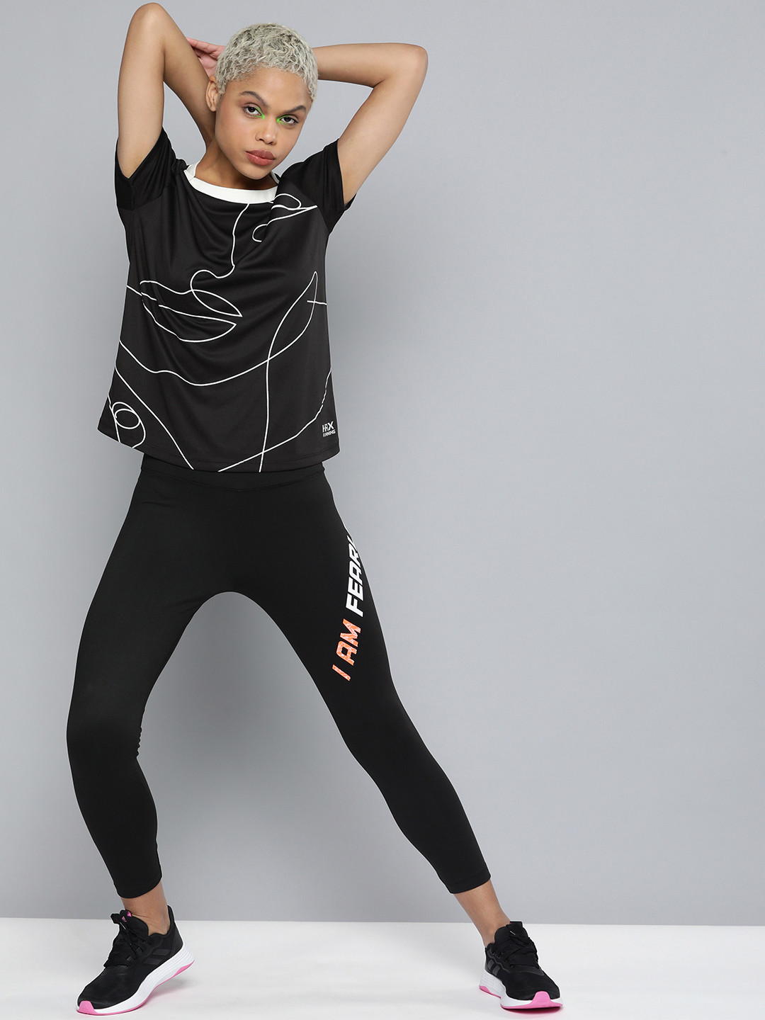 HRX By Hrithik Roshan Running Women JET BLACK Rapid-Dry Typography Tshirts
HRX By Hrithik Roshan Running Women JET BLACK Rapid-Dry Typography Tshirts